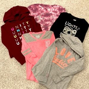 Justice Long Sleeve Shirts Bundle